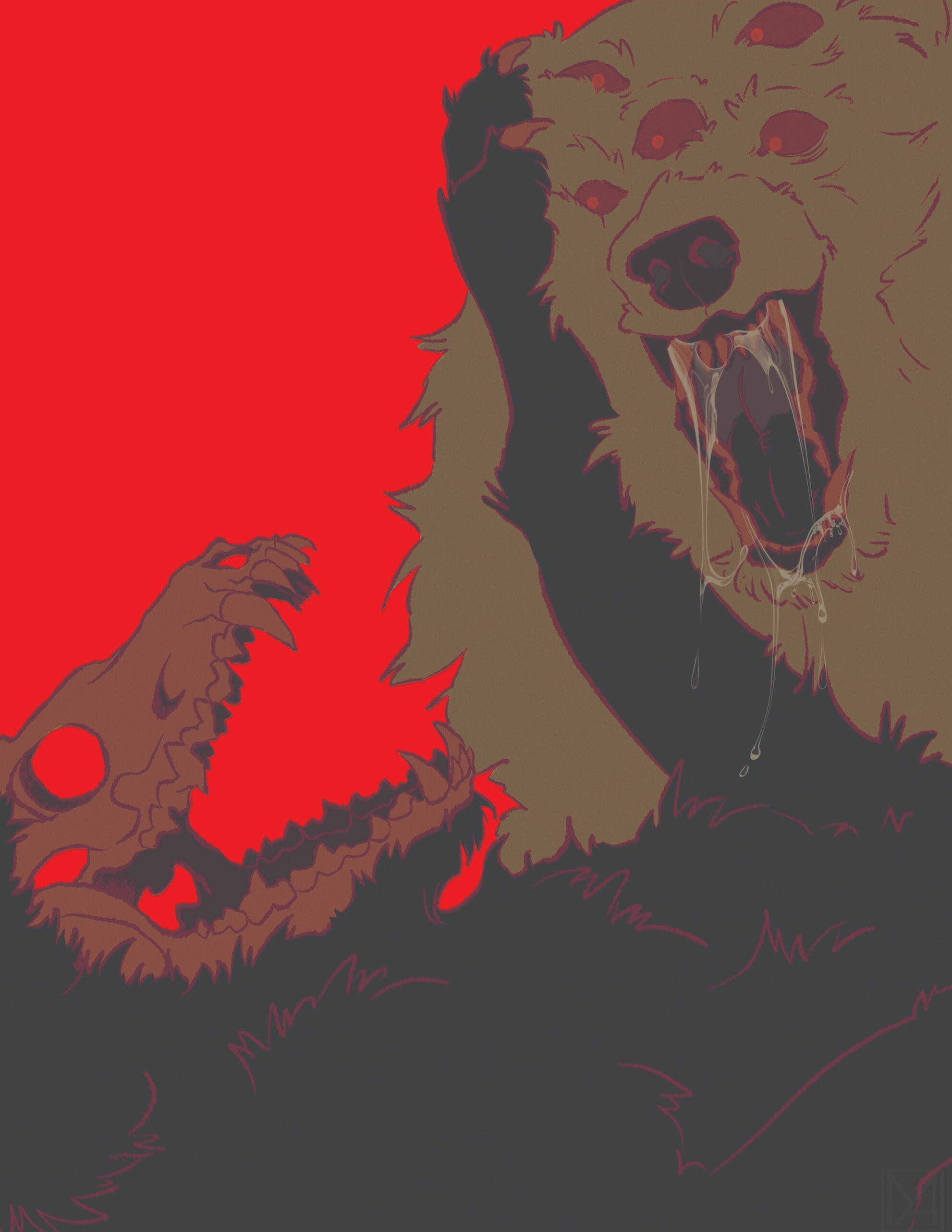ORIGINAL WORK: SKULL FIGHT
